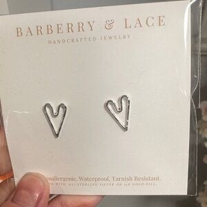 Silver Heart Earrings